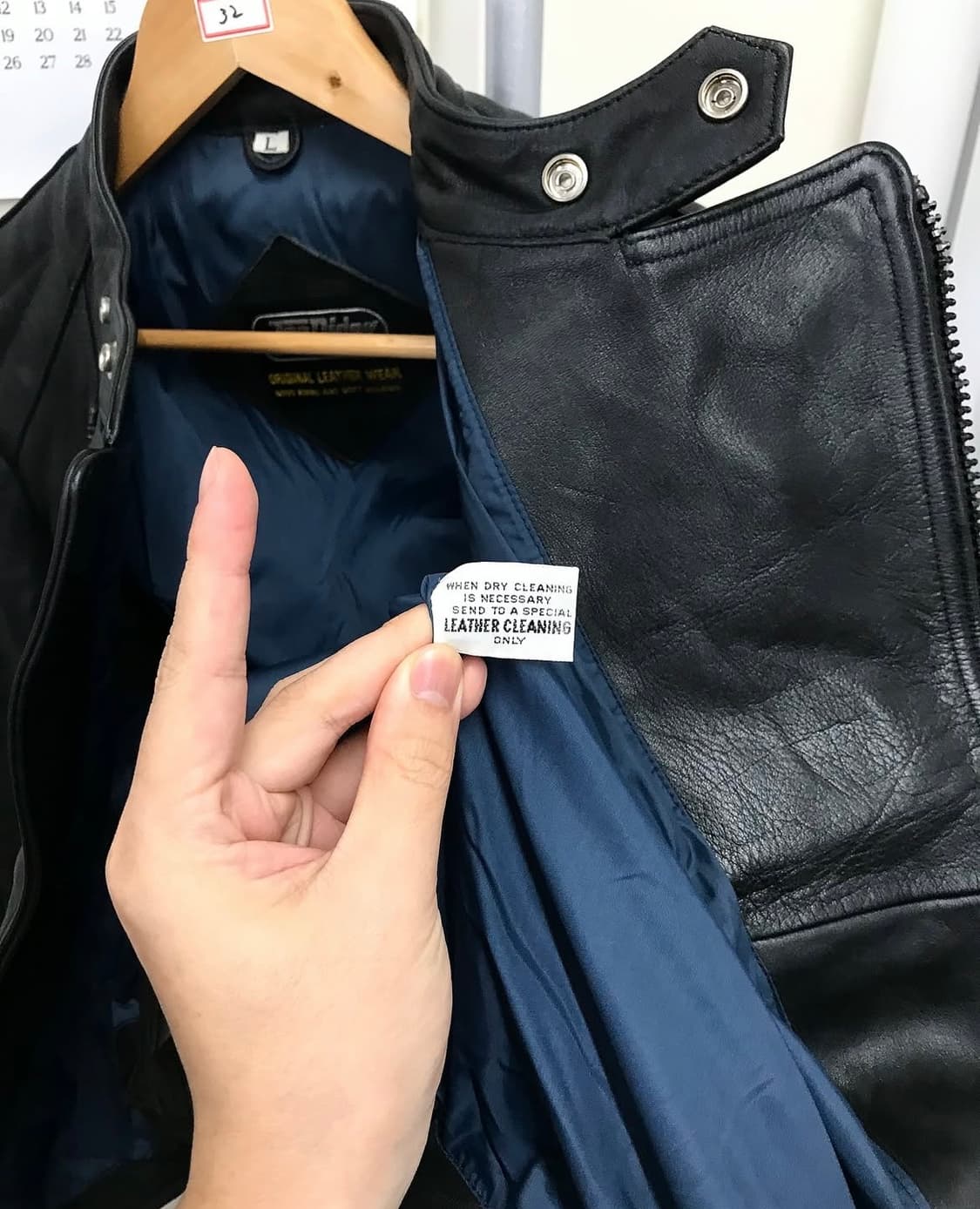 빈티지 레더 라이더 바이커 자켓 상품이미지4