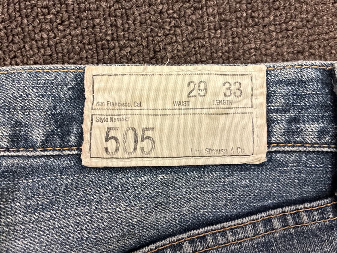 29)리바이스 505 빈티지 여성 일자핏 워싱 데님팬츠 상품이미지5
