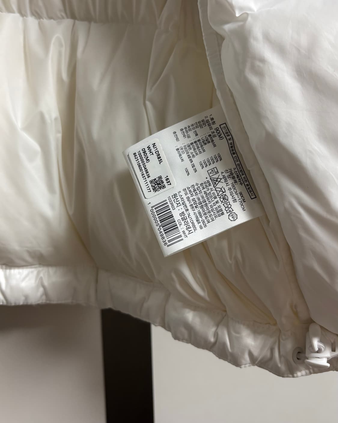 노스페이스 화이트라벨 노벨티 크롭 눕시 패딩 (M) 상품이미지5