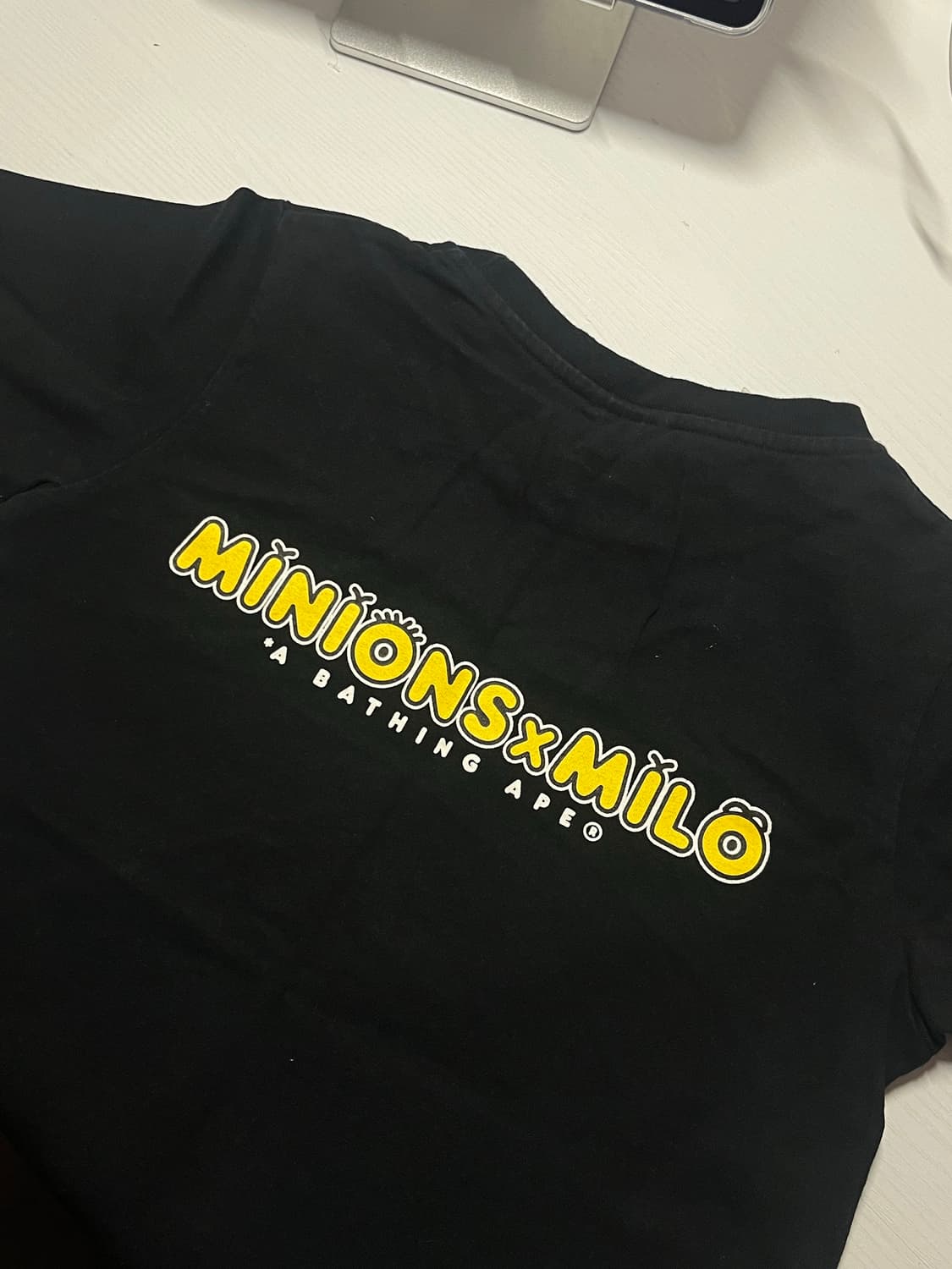 베이프 bape 베이비마일로 미니언즈 콜라보 반팔 반소매 티셔츠 상품이미지2