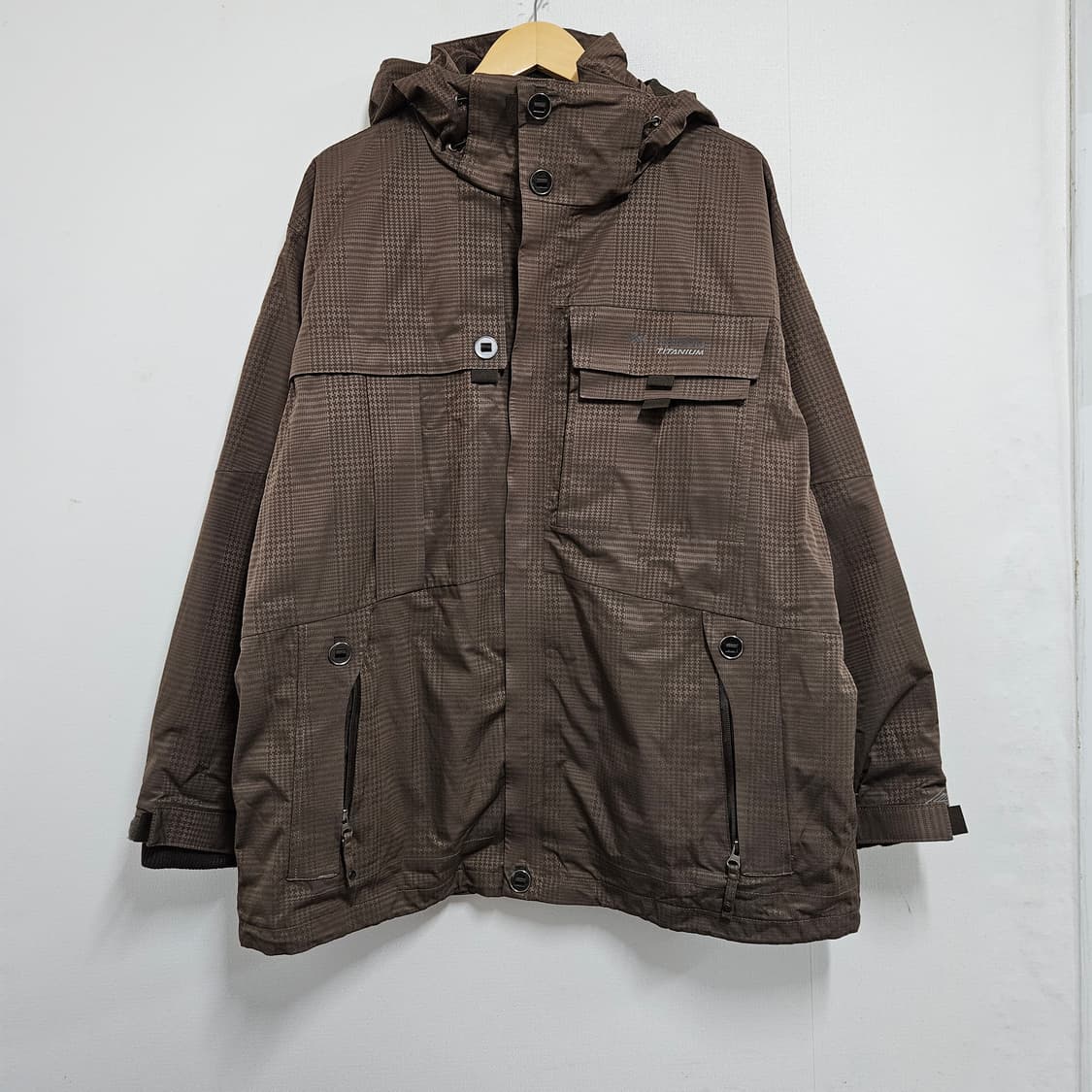 컬럼비아 티타늄 브라운 체크 스키파카 스노보드 자켓 XL 105-110 상품이미지2