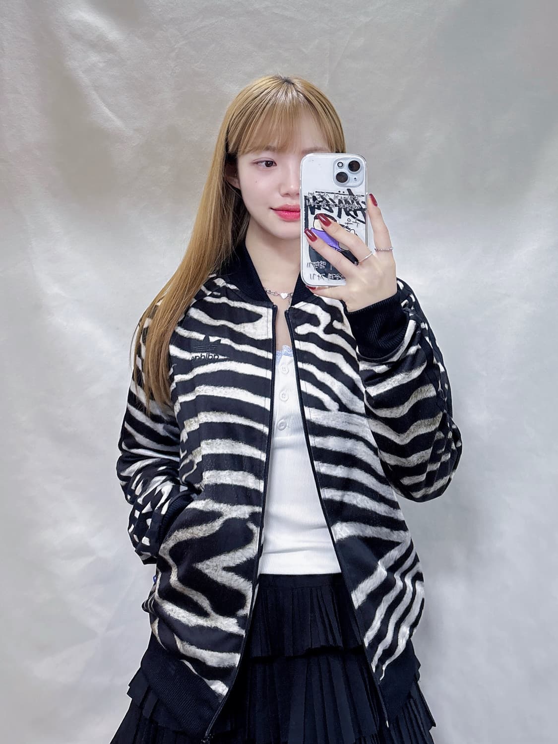 아디다스 지브라 패턴 빅로고 트랙탑  상품이미지3