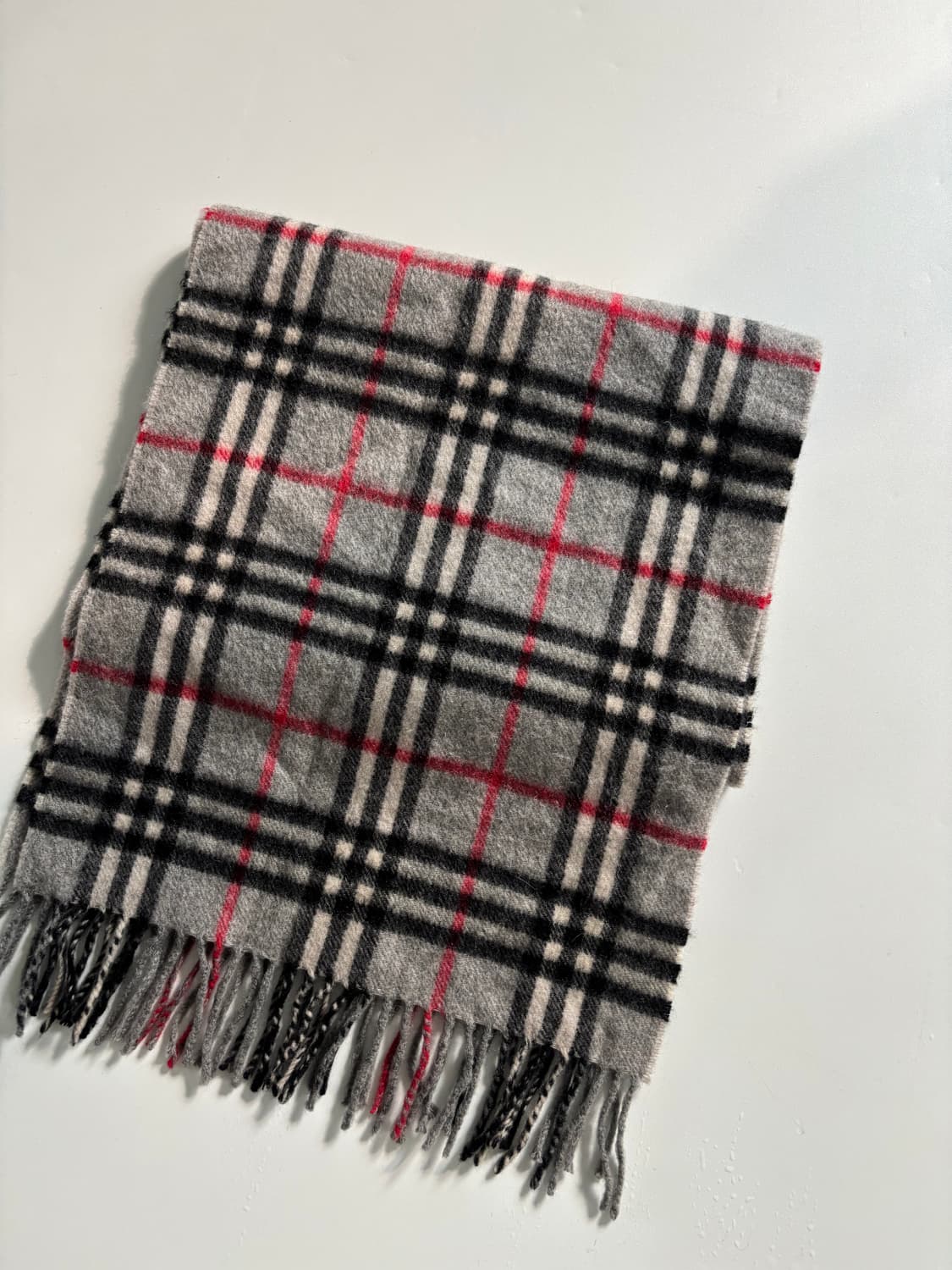 Burberry 버버리 그레이 캐시미어 노바체크 머플러 상품이미지3