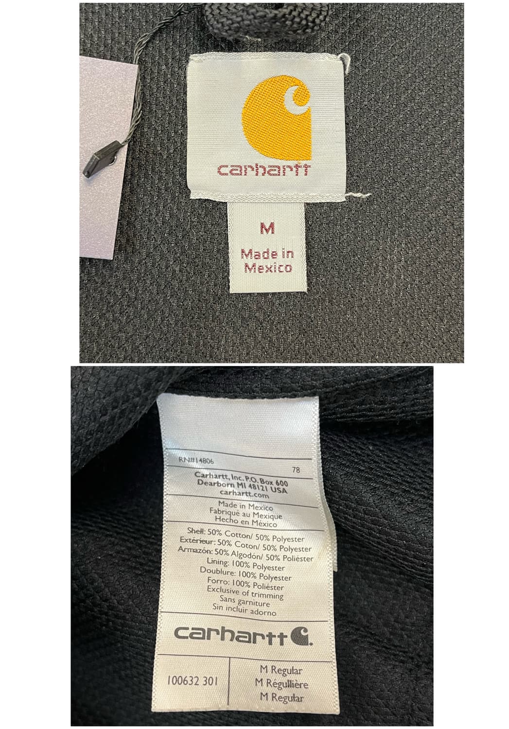 칼하트 후드집업 카키 M #csz3963 상품이미지3