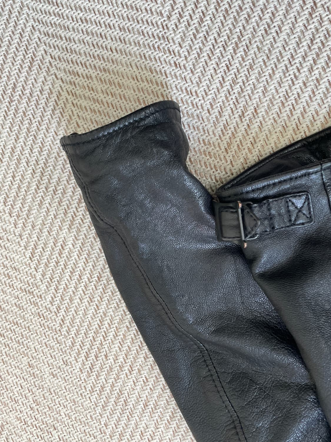 빈티지 퍼펙토 타입 더블 라이더 양가죽 레더 자켓  상품이미지7