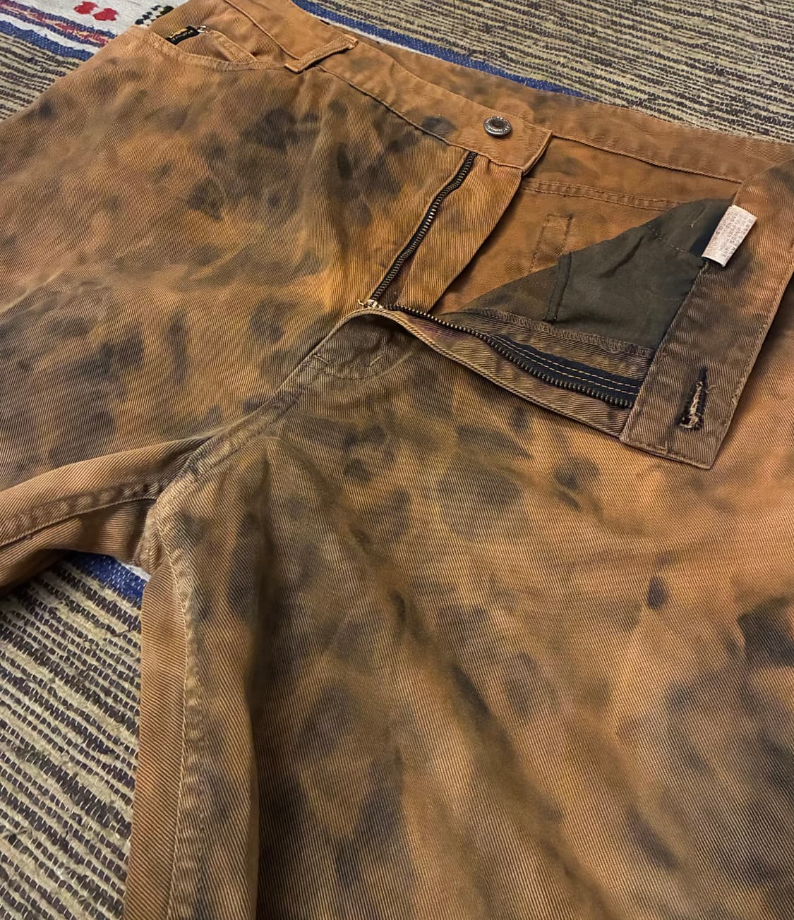 (32~36)90s LEE 리 빈티지 다잉 타이다이 데님팬츠 상품이미지3