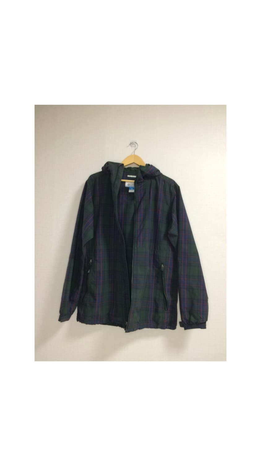 Columbia 컬럼비아 그린 체크 바람막이 윈드브레이커 상품이미지7