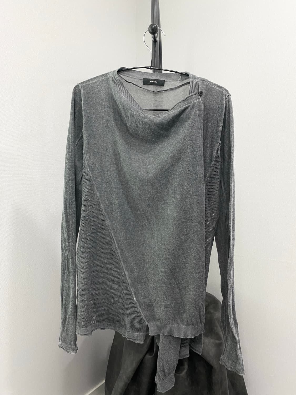 Diesel Asymmetric Layered cardigan 상품이미지4
