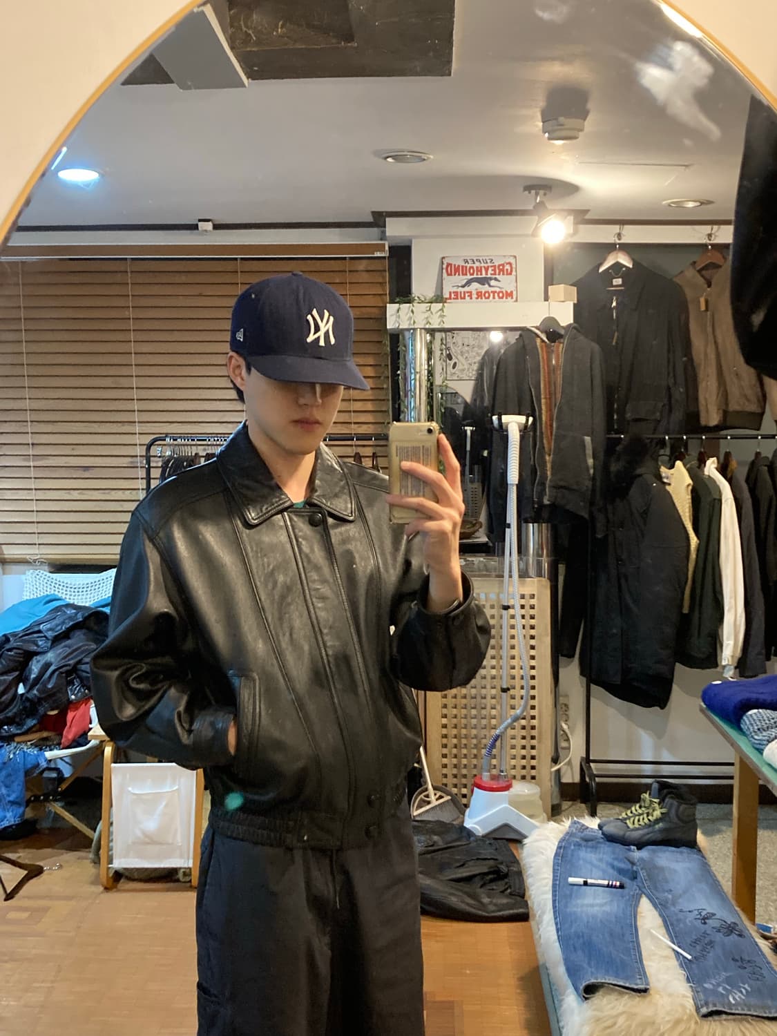 vtg 램스킨 레더자켓 상품이미지2