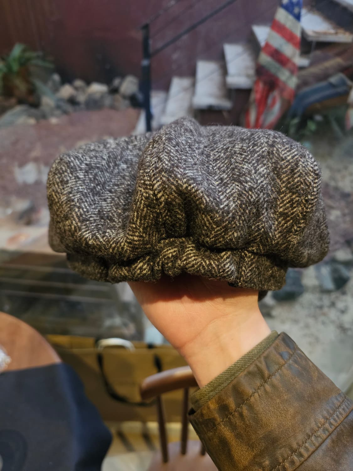 논스탁 헤링본 뉴스보이캡 ( 약58사이즈 ) 상품이미지3