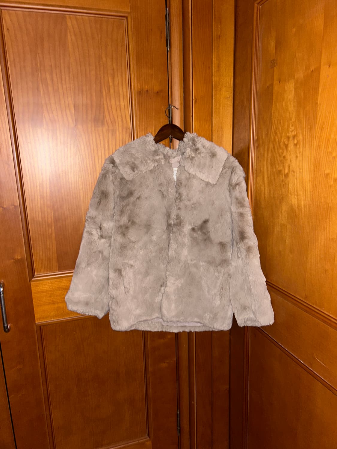 Beige Fur Jacket 상품이미지2