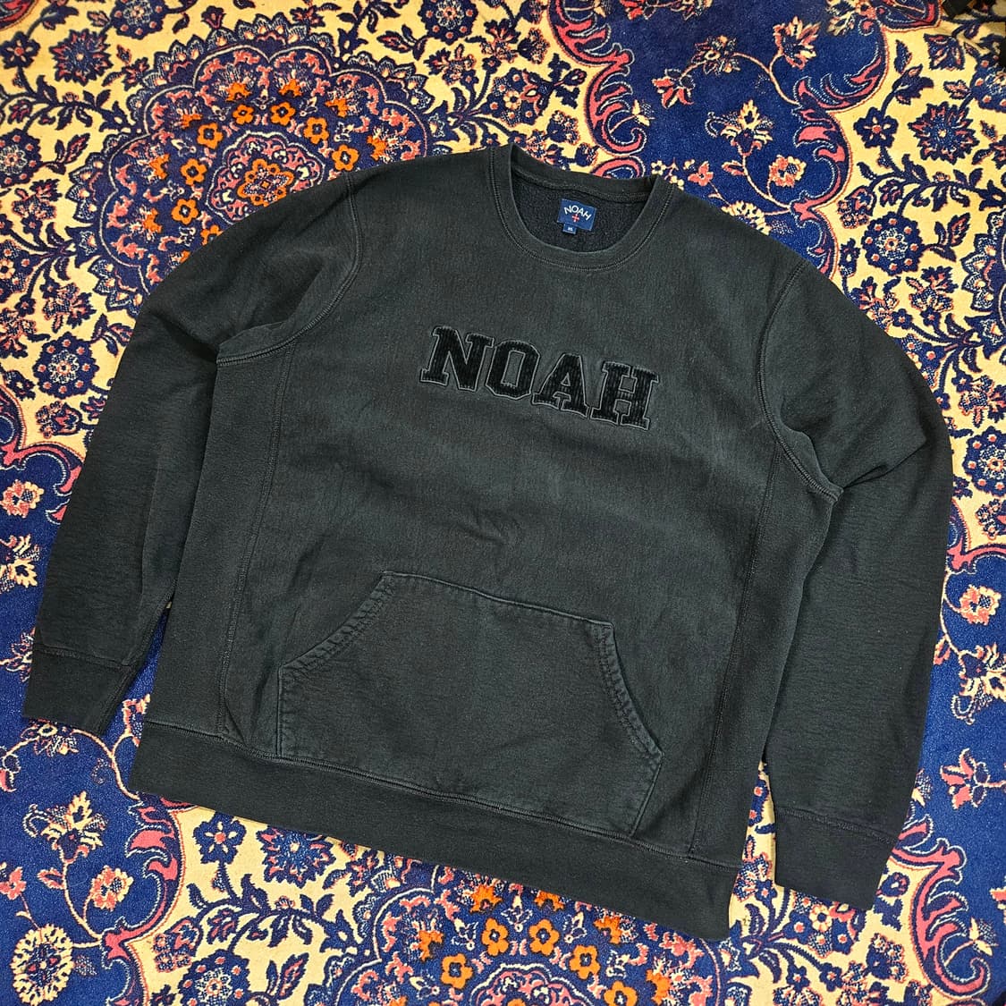 노아(NOAH) 크루넥 코듀로이 센터로고 맨투맨 XL size 상품이미지1