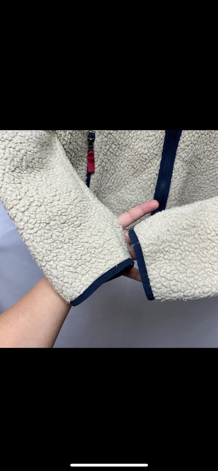 [정품/M] 파타고니아 클래식 레트로 아이보리 플리스 후리스 자켓 상품이미지4