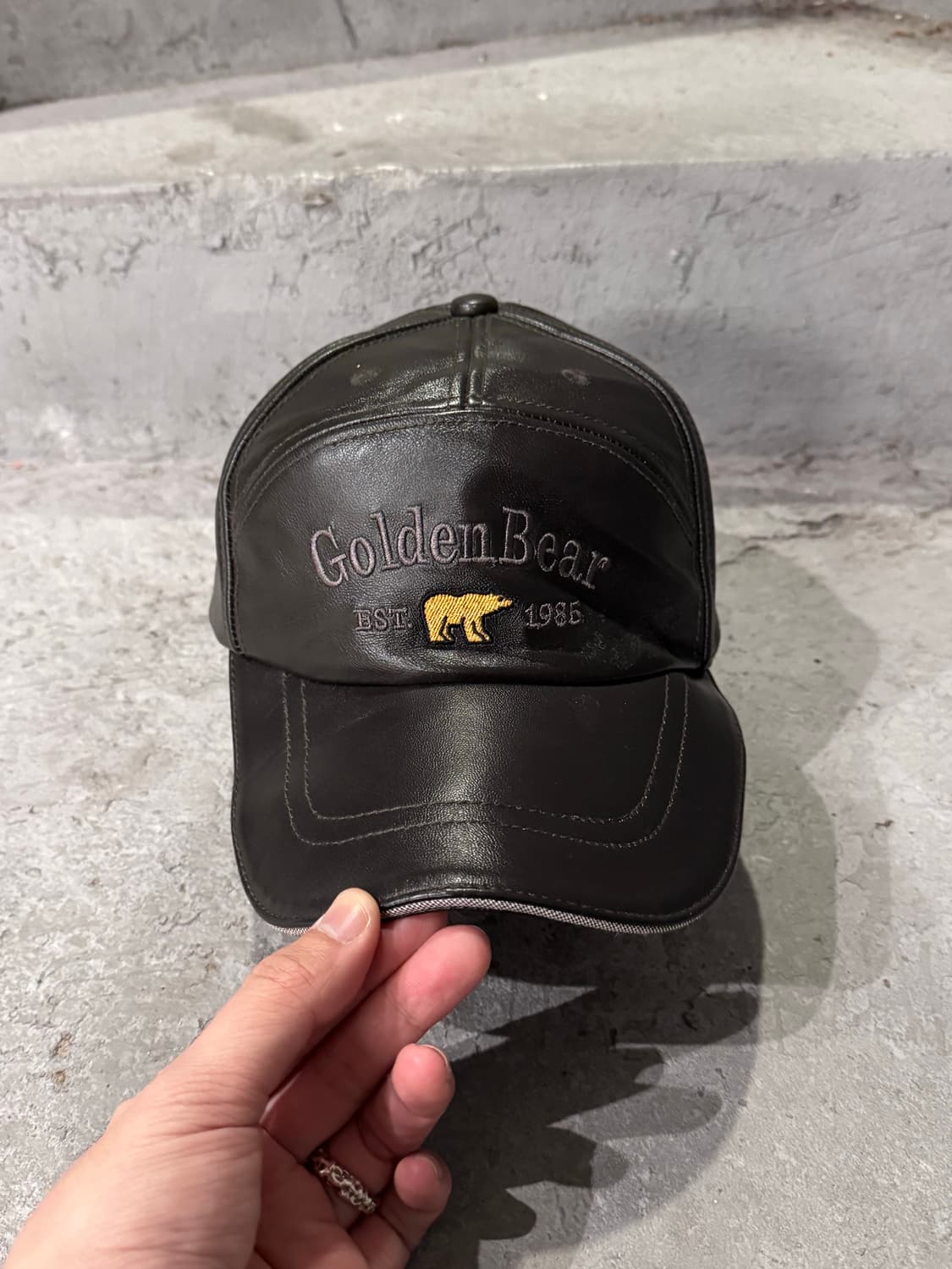 골든베어 레더 캡 상품이미지2