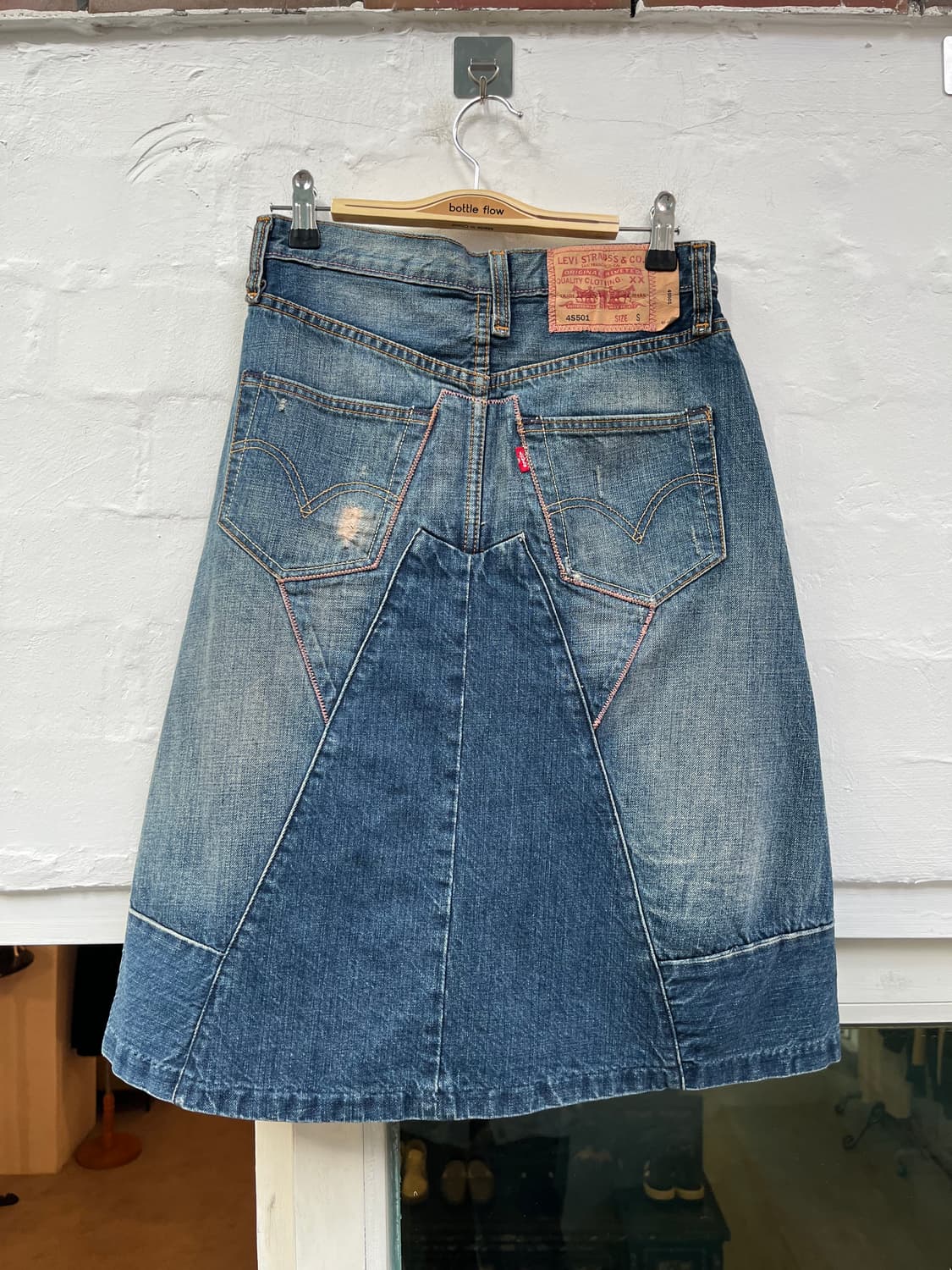 Levis 4S501 데님 스커트 S 상품이미지6