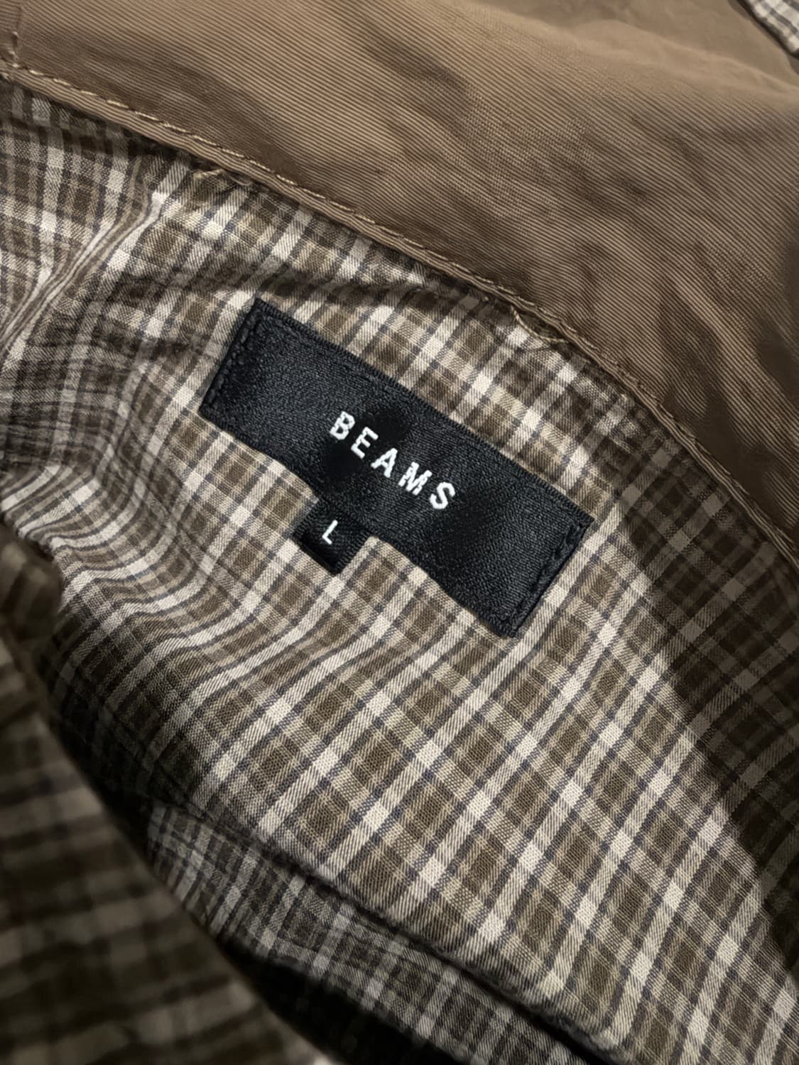 빔즈(BEAMS) 체크 풀오버 아노락 상품이미지5