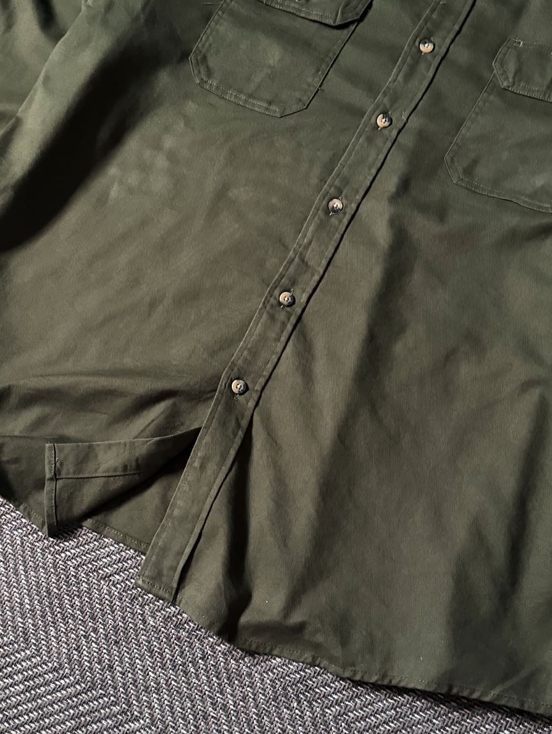 랭글러 데드스탁 올리브 헤비코튼 워크 셔츠 (110) 상품이미지5