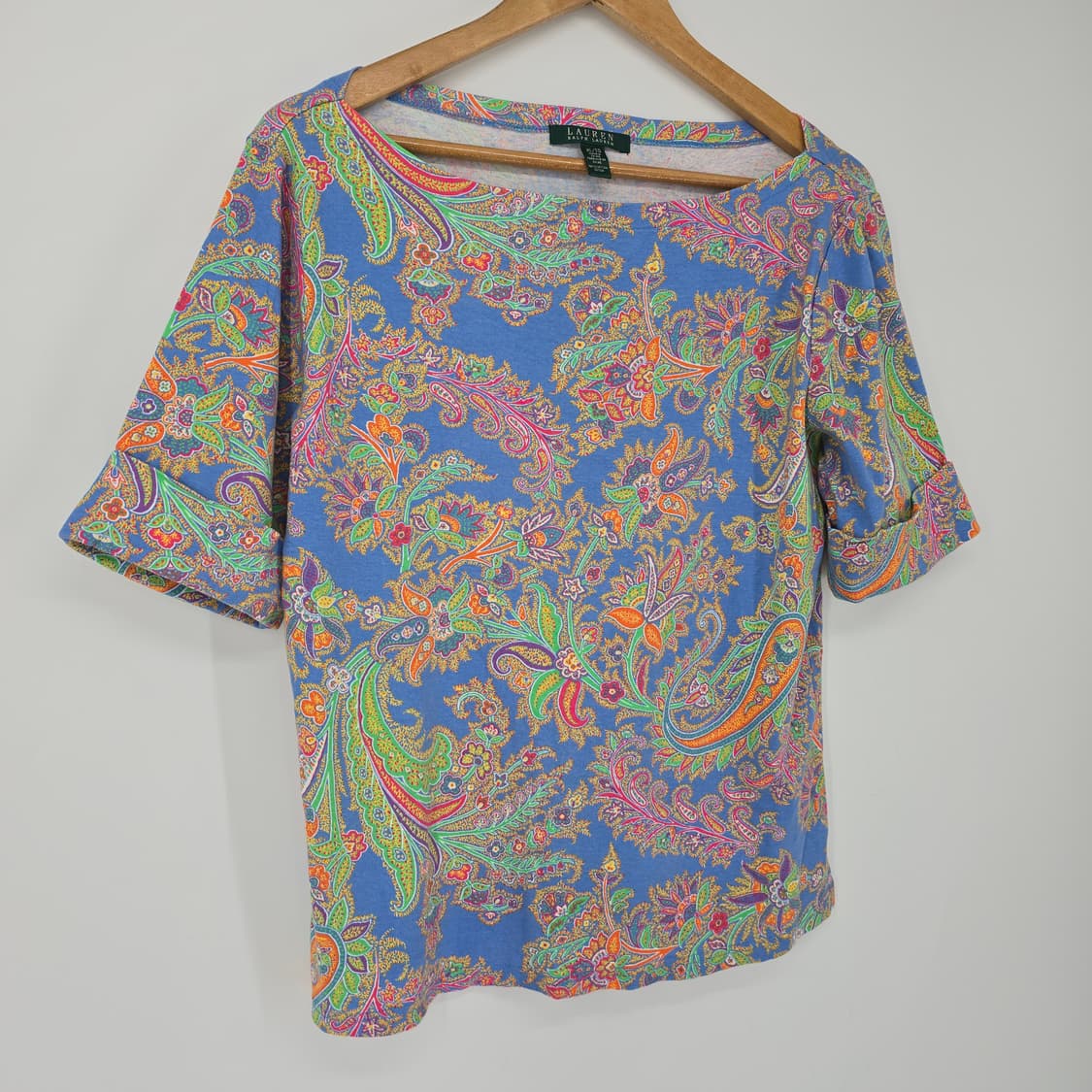 로렌 랄프로렌 페이즐리 반팔 티셔츠 상품이미지3