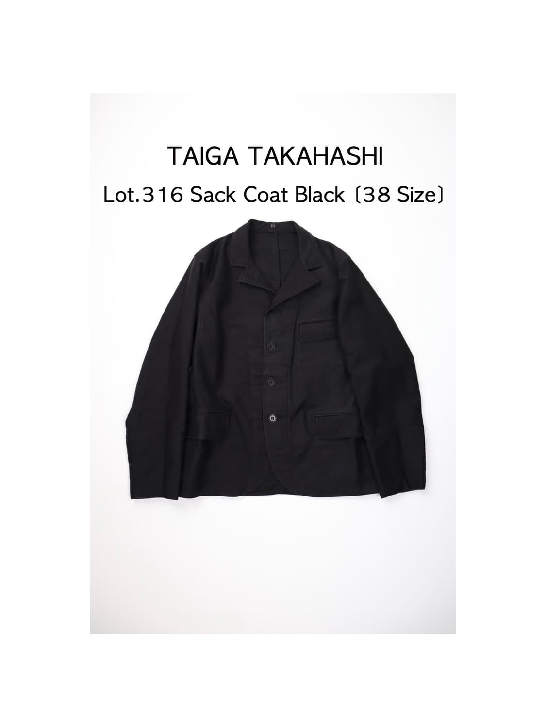 25Fw Lot.316 Sack coat Black 상품이미지1