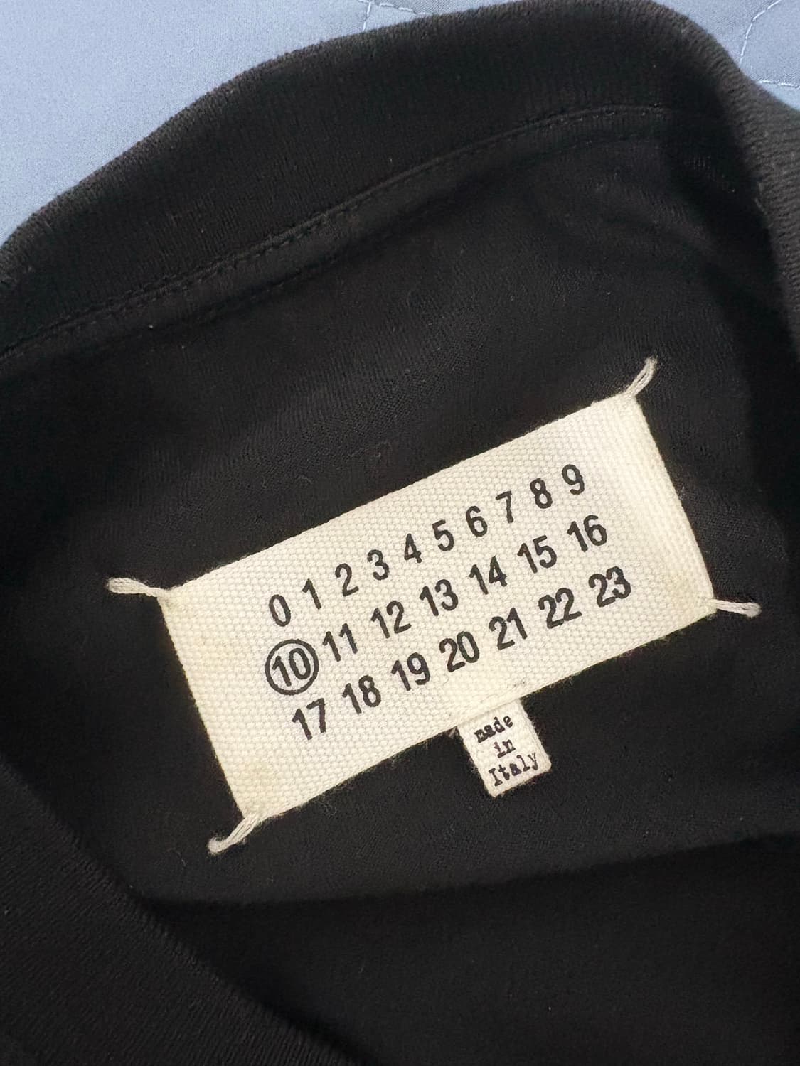 메종 마르지엘라 블랙 크루넥 티셔츠 XL 상품이미지5