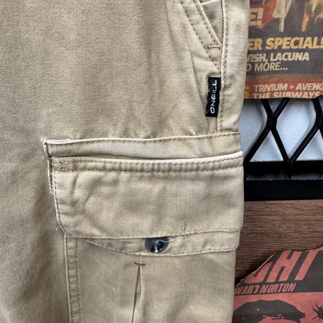 ONEILL 오닐 카고 반바지 사이드 포켓 포인트 베이지 상품이미지5