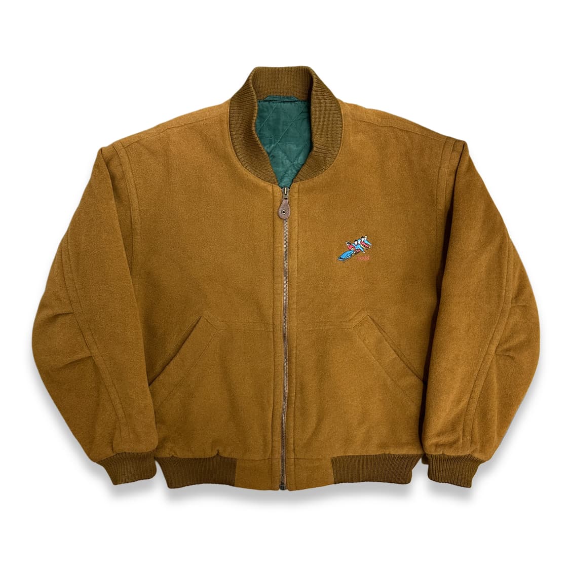 00s HUGO BOSS 캐시미어 봄버 자켓 XL 상품이미지1