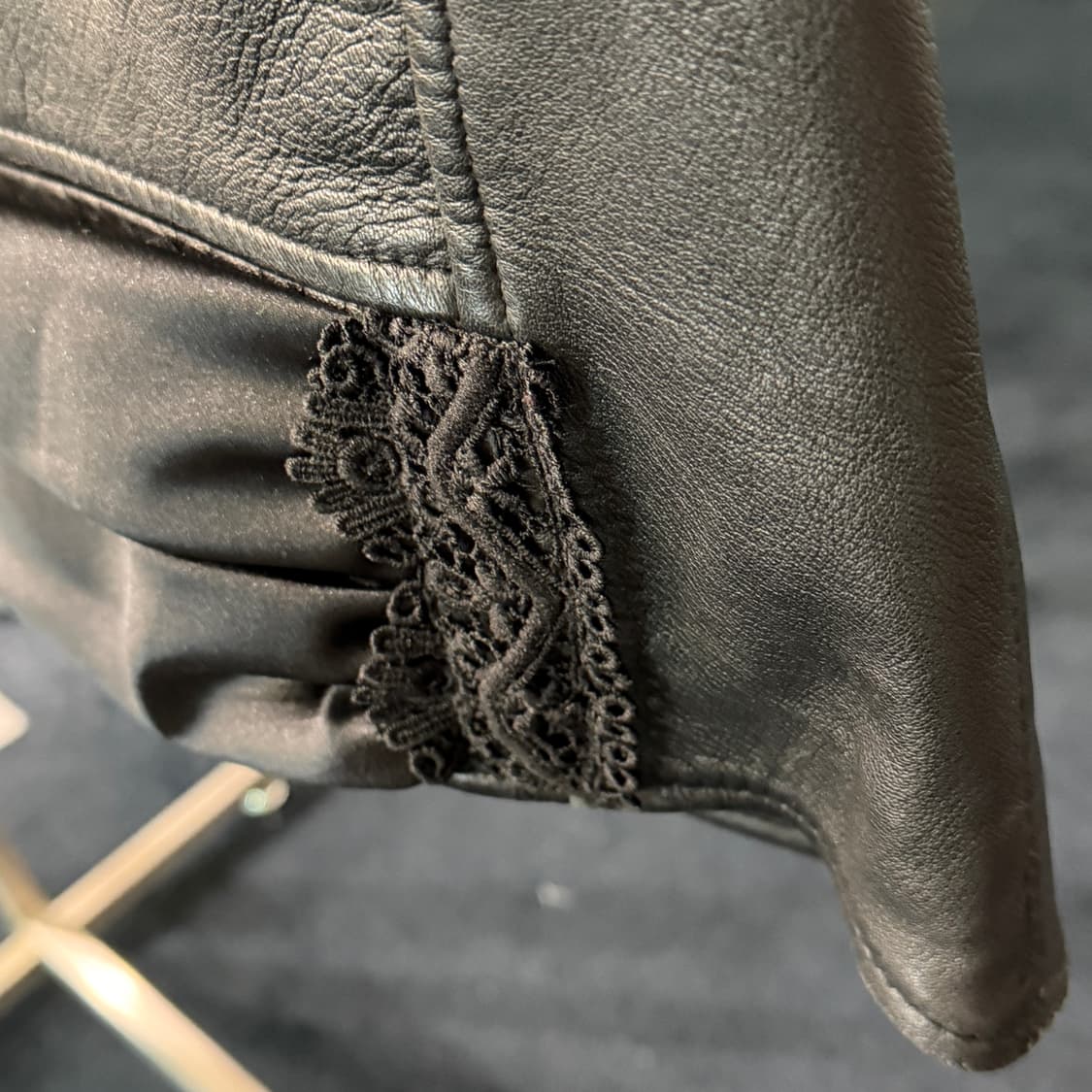 [S] 리메이크 커스텀 가죽 라이더자켓 상품이미지5