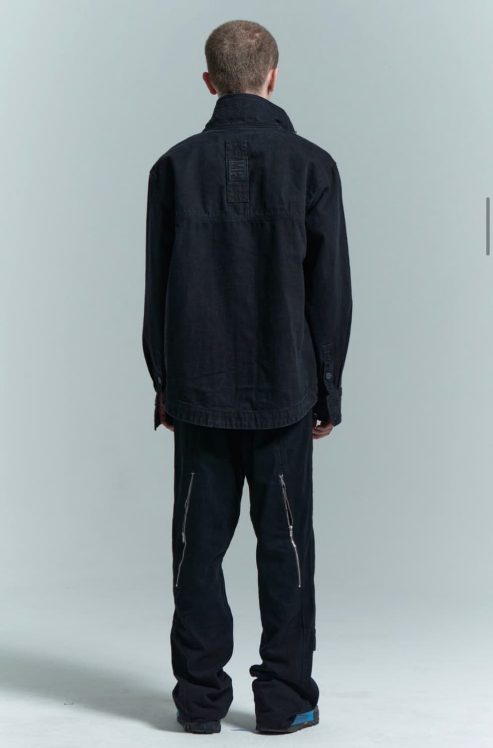 Plastic product wave zipper pant 상품이미지1