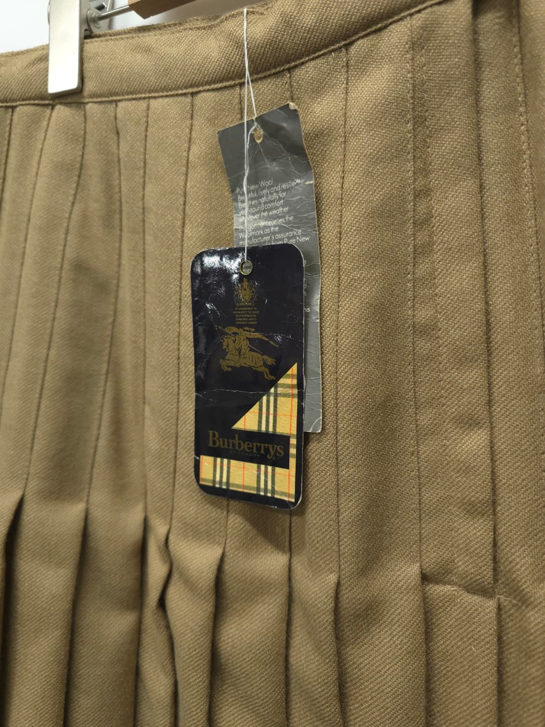 [영국 빈티지] 버버리 노바체크 포인트 울 플리츠 스커트 상품이미지4