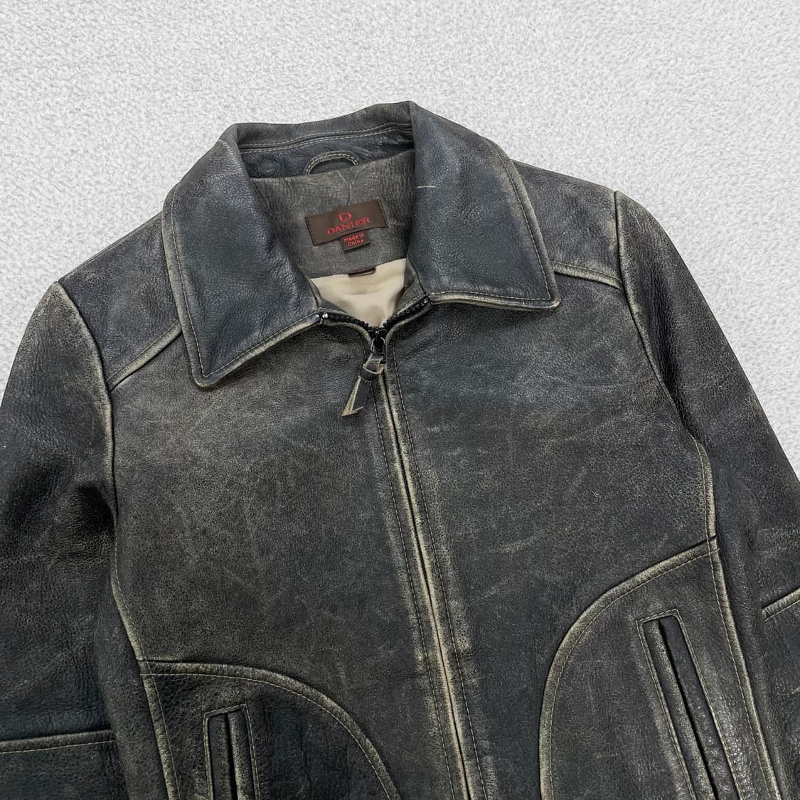 Danier 우먼스 빈티지 워싱 가죽 자켓 상품이미지2