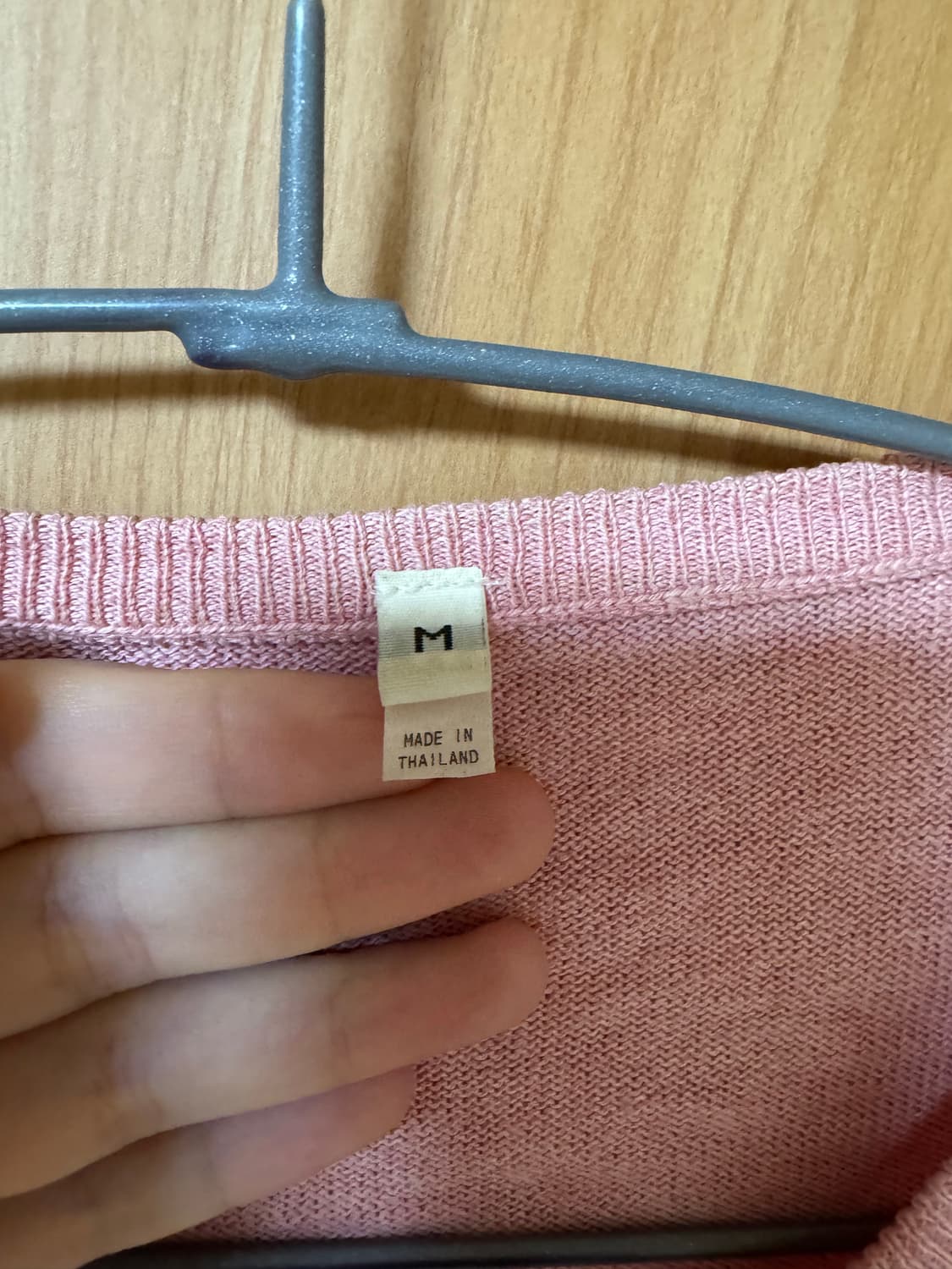 무인양품 muji 코랄 핑크가디건 m 상품이미지3