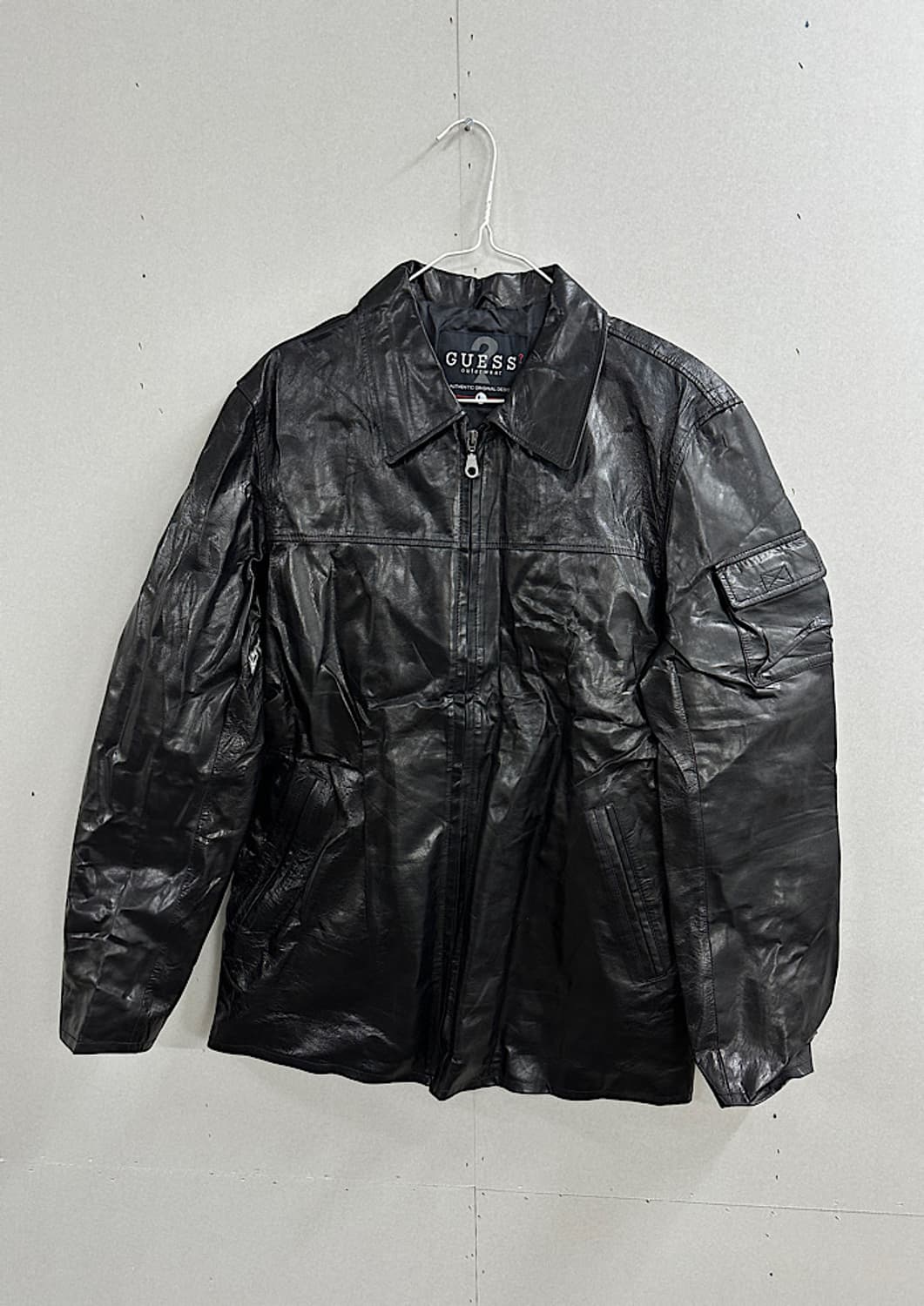 빈티지 게스 가죽 자켓 L  상품이미지1