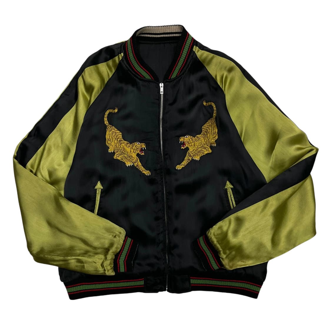 빈티지 타이거 자수 리버시블 스카잔 상품이미지5