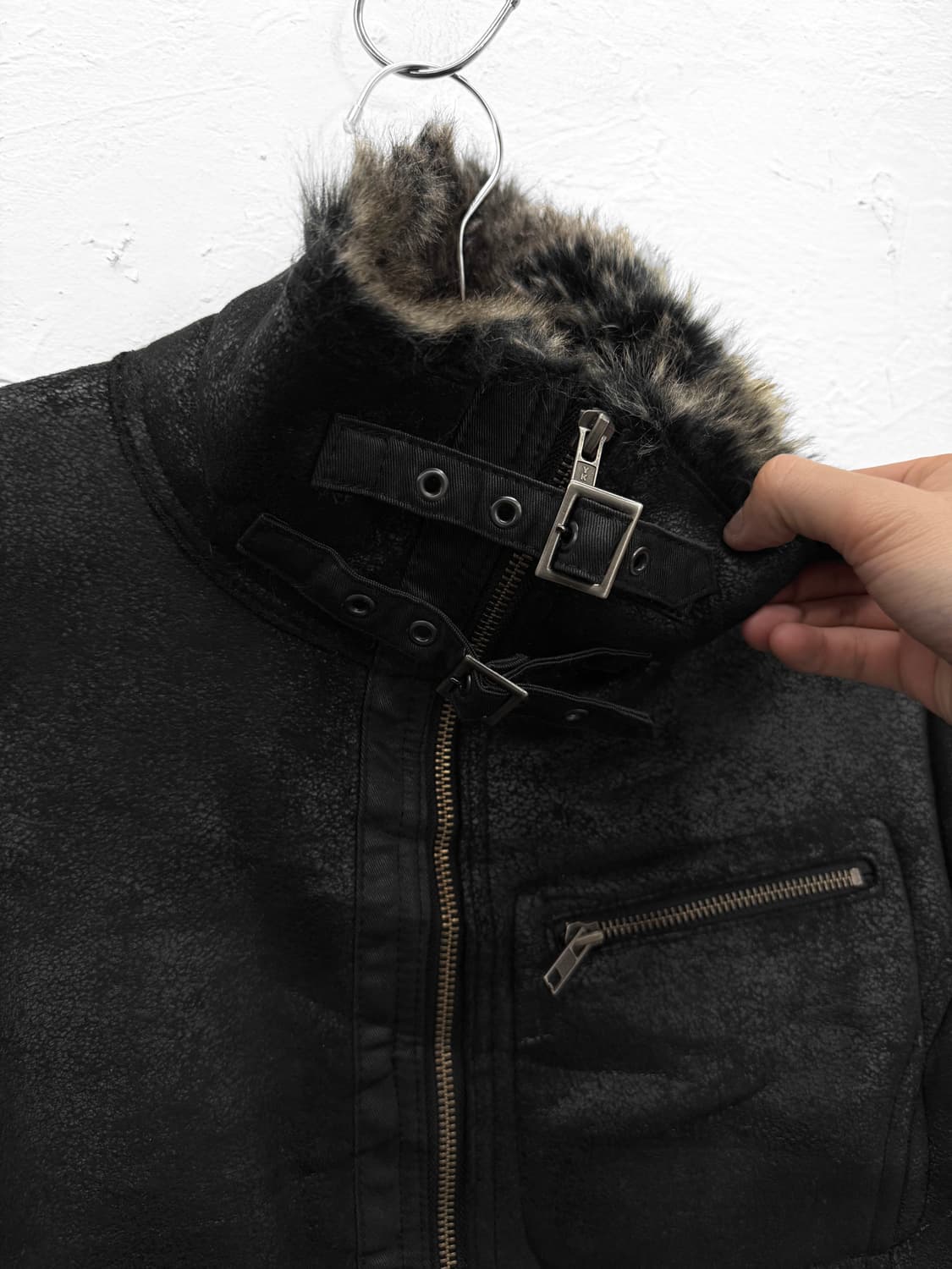 difference rupert 스모크 워시 퍼 자켓 상품이미지2