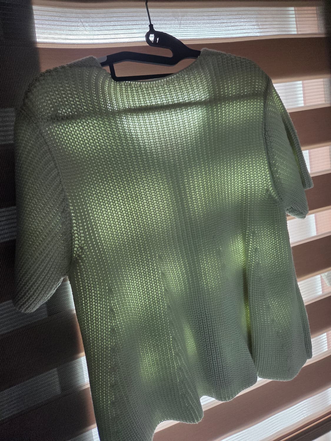 5천원 급처! 연두 반팔 니트 가디건 모리걸룩 청순 빈티지 상품이미지2