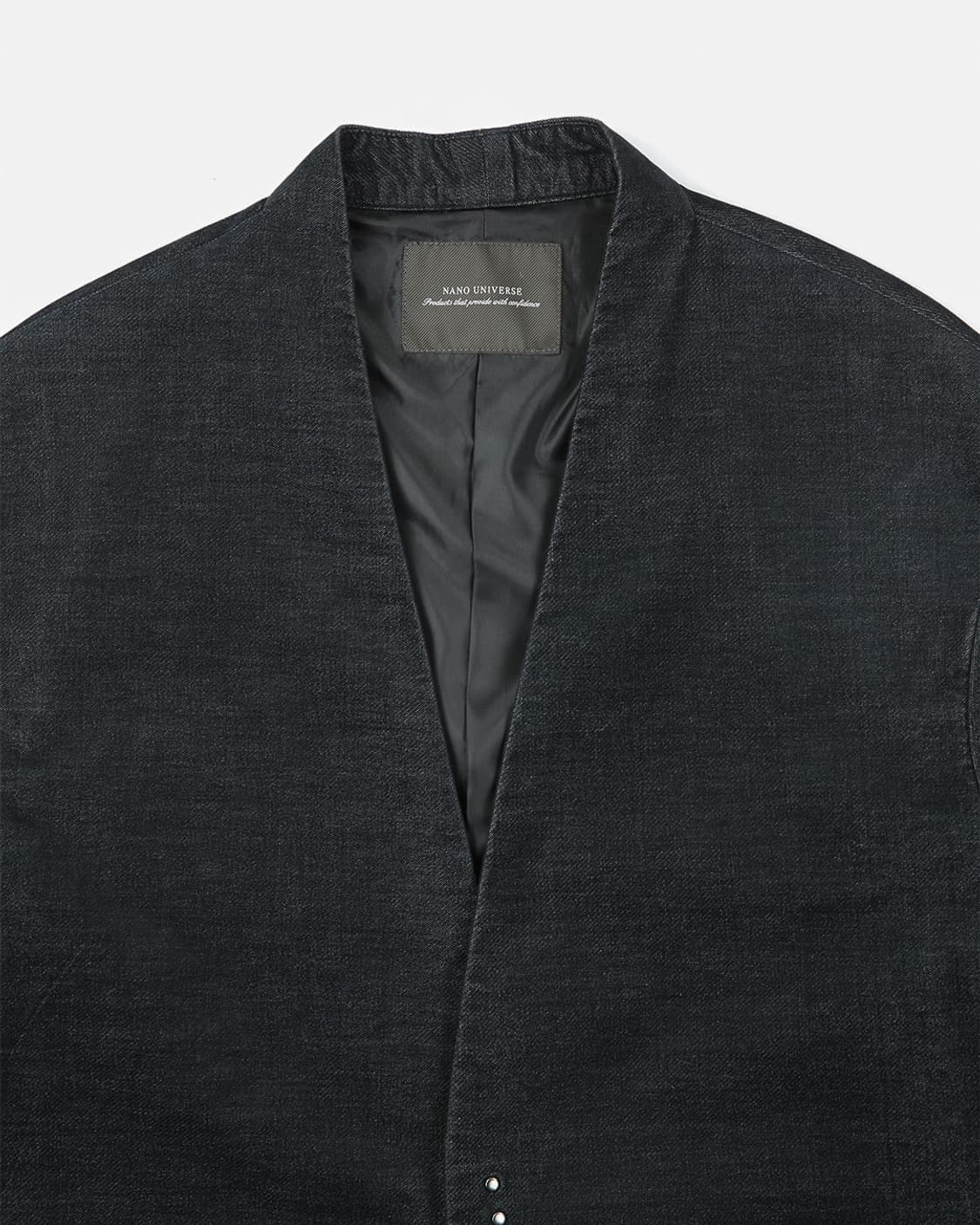 NANO UNIVERSE Moleskin Collarless Blazer 상품이미지4