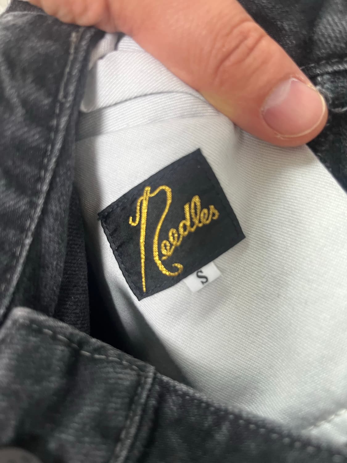 Needles x studious 콜라보 HD벌룬핏 데님 팬츠 상품이미지4