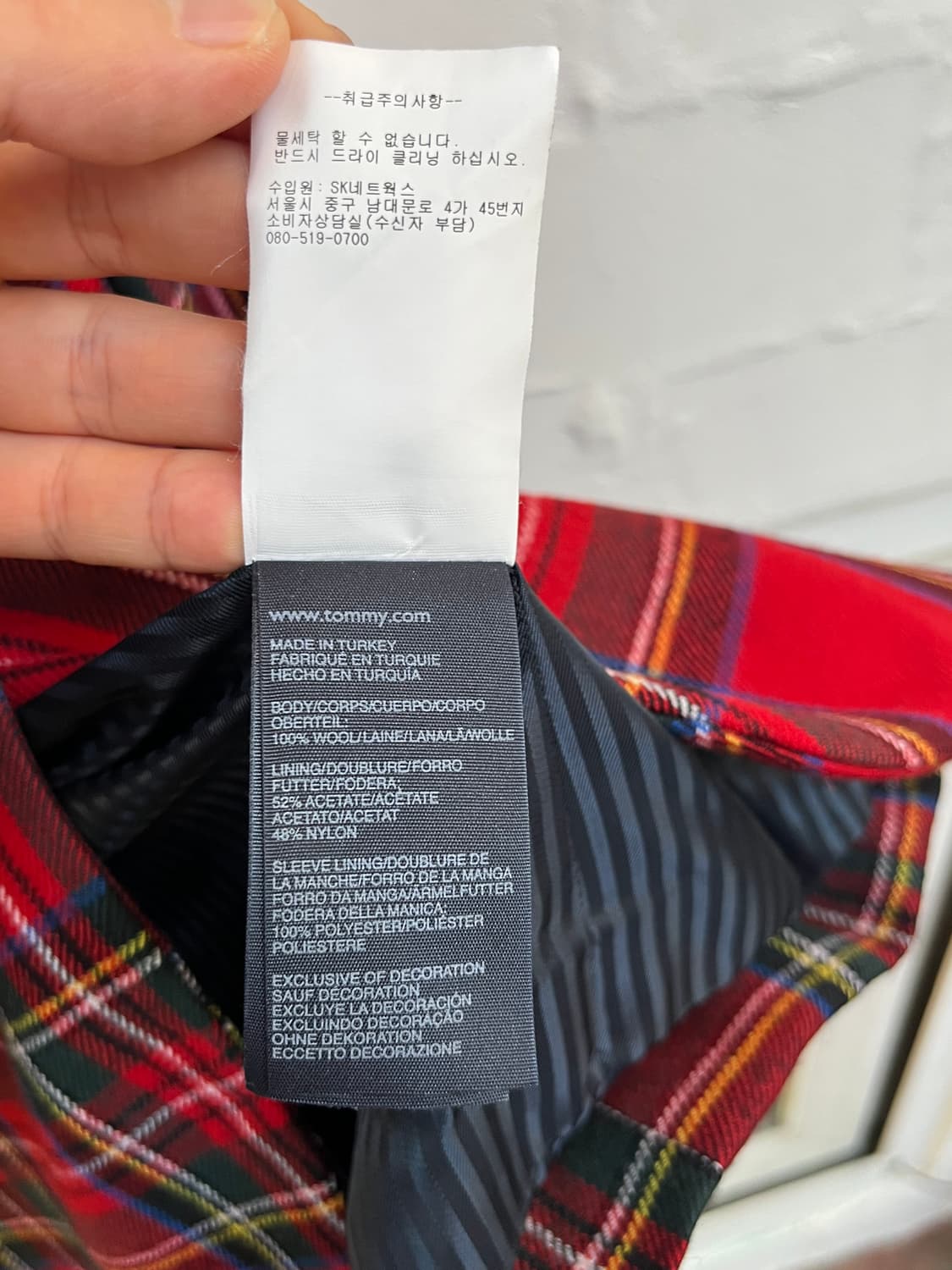 Tommy Hilfiger 체크패턴 울 블레이저 4 상품이미지6