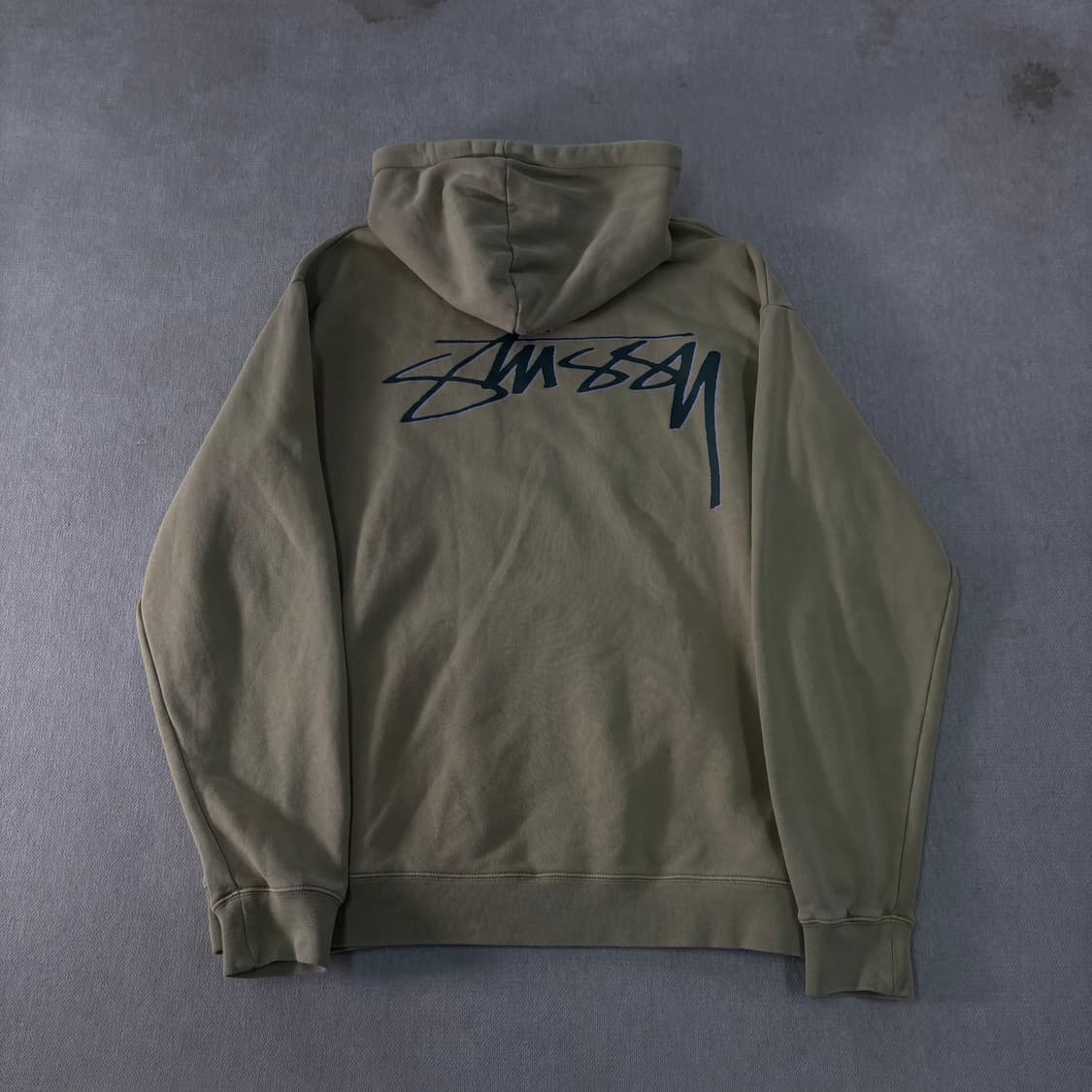 105 스투시 쉐도우 스크립트 피그먼트 후드티 상품이미지1