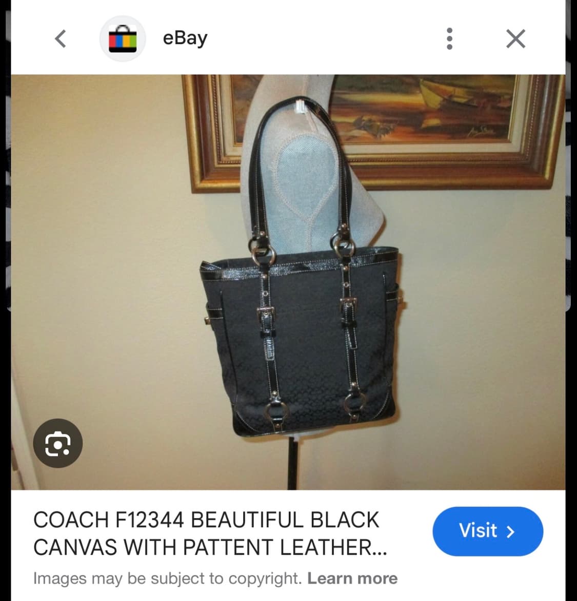 vintage coach signature tote bag 상품이미지9