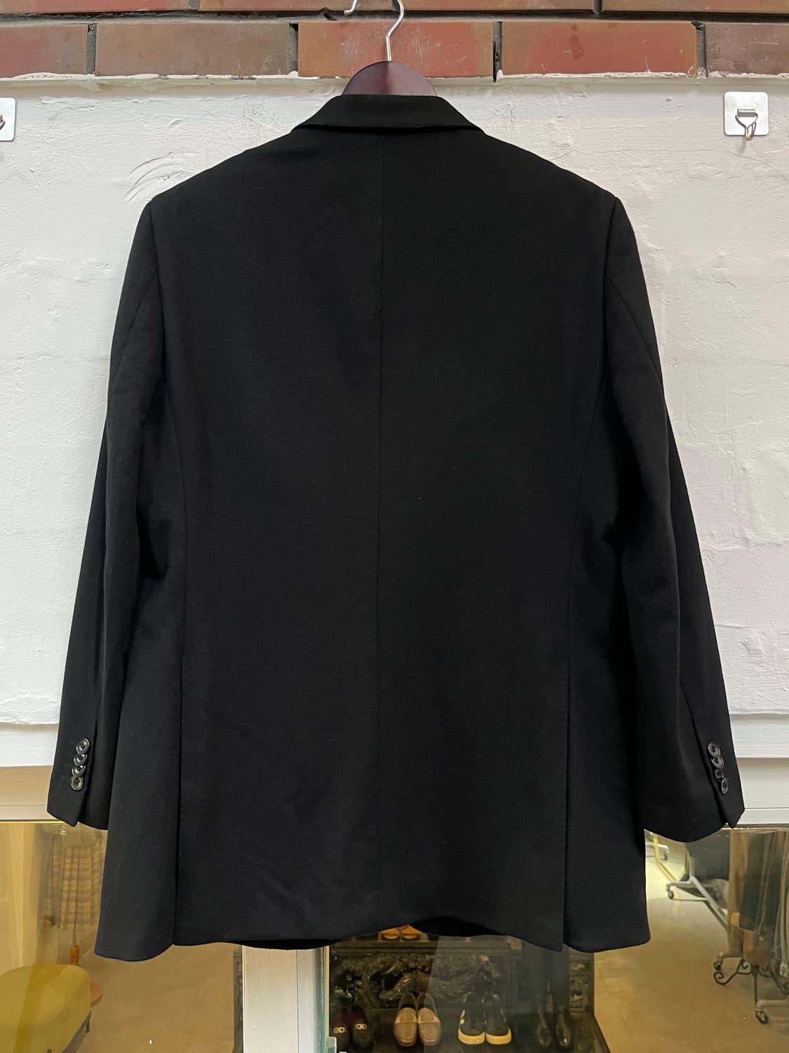 Savile Row of London 울 캐시미어 블레이저 블랙 M 상품이미지10