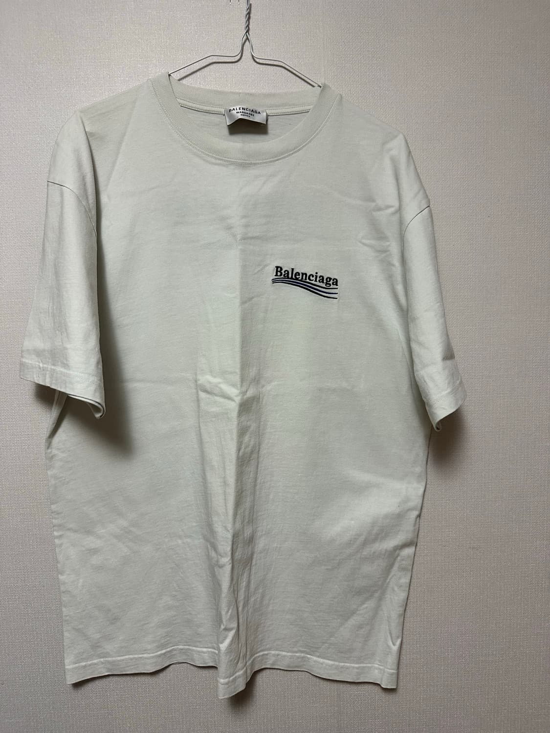 (새상품급!!) 발렌시아가 웨이브 로고 반팔티 XS (정품) 상품이미지3