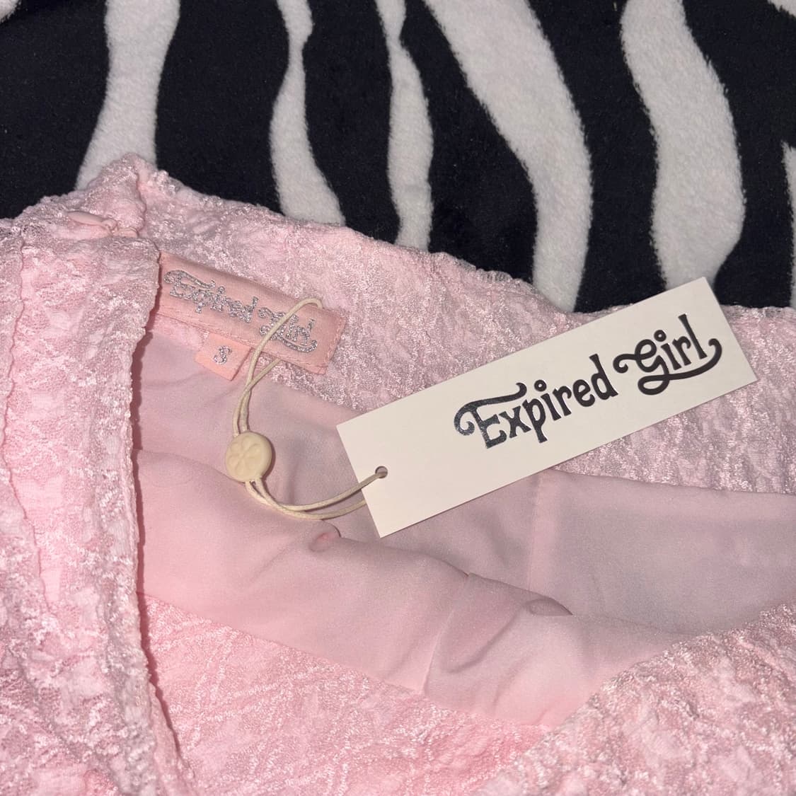 (텍O, 택포) 익스파이어드걸 클로이 레이스 스커트 핑크 S 상품이미지3