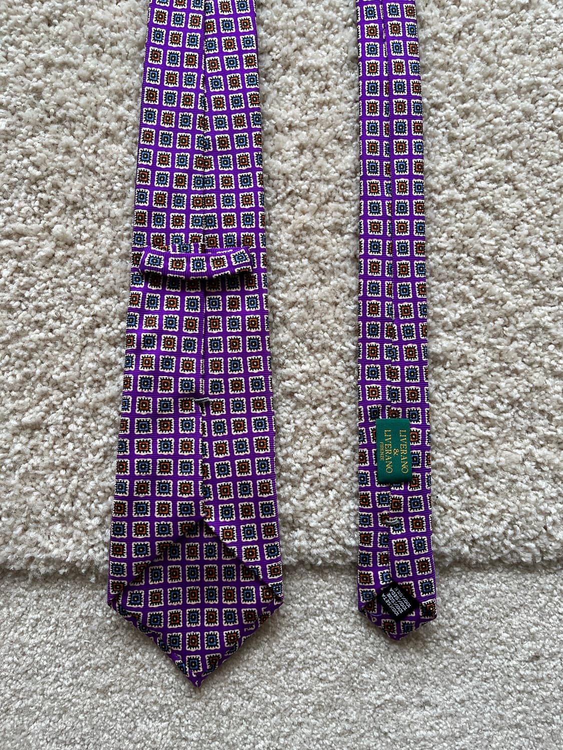 리베라노 리베라노 피렌체 실크 타이 상품이미지5