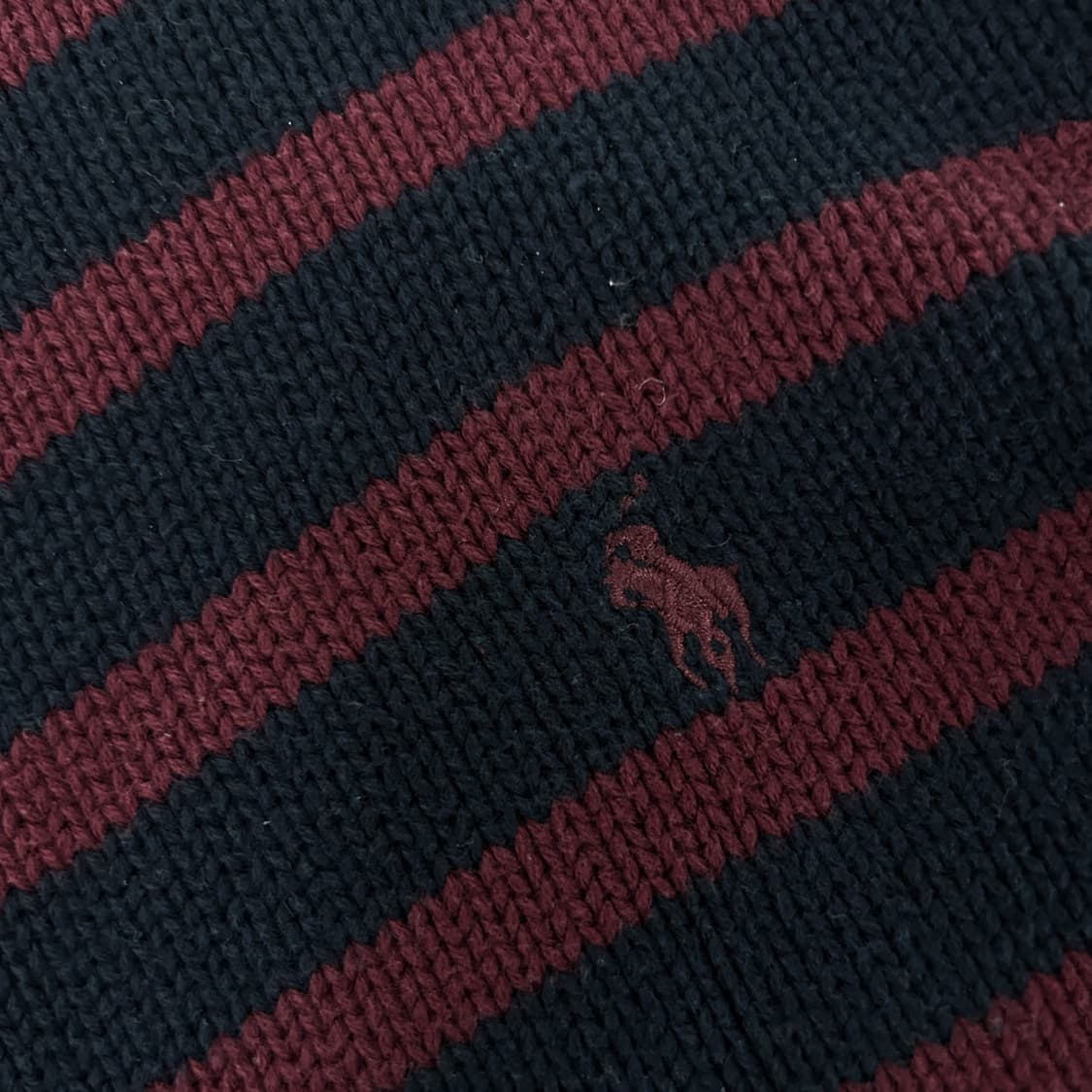 폴로 랄프로렌 스트라이프 니트 블랙/레드 XL 상품이미지3