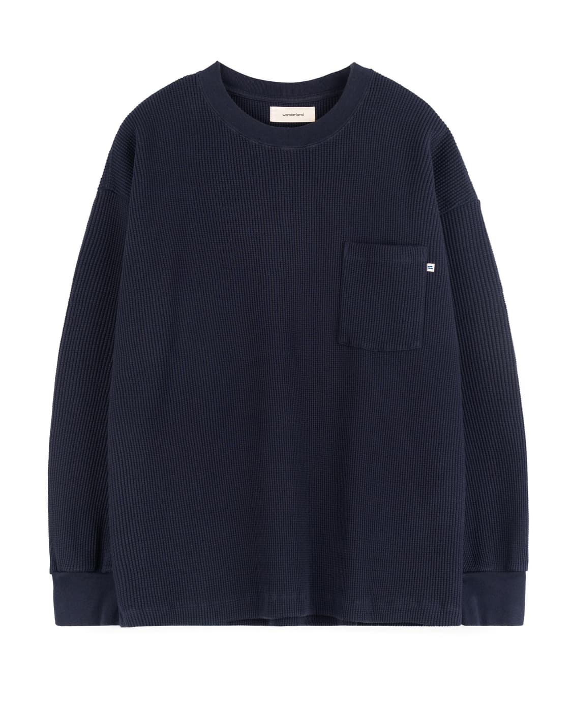 WONDERLAND원더랜드 - WAFFLE L/S (DARK NAVY) 상품이미지1