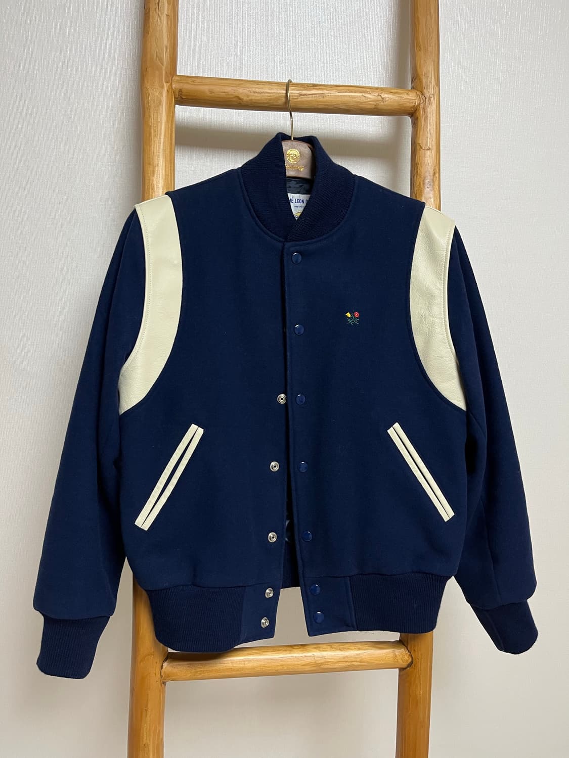 (M) 에임레온도르x골든베어 울 크레스트 바시티 자켓 상품이미지1