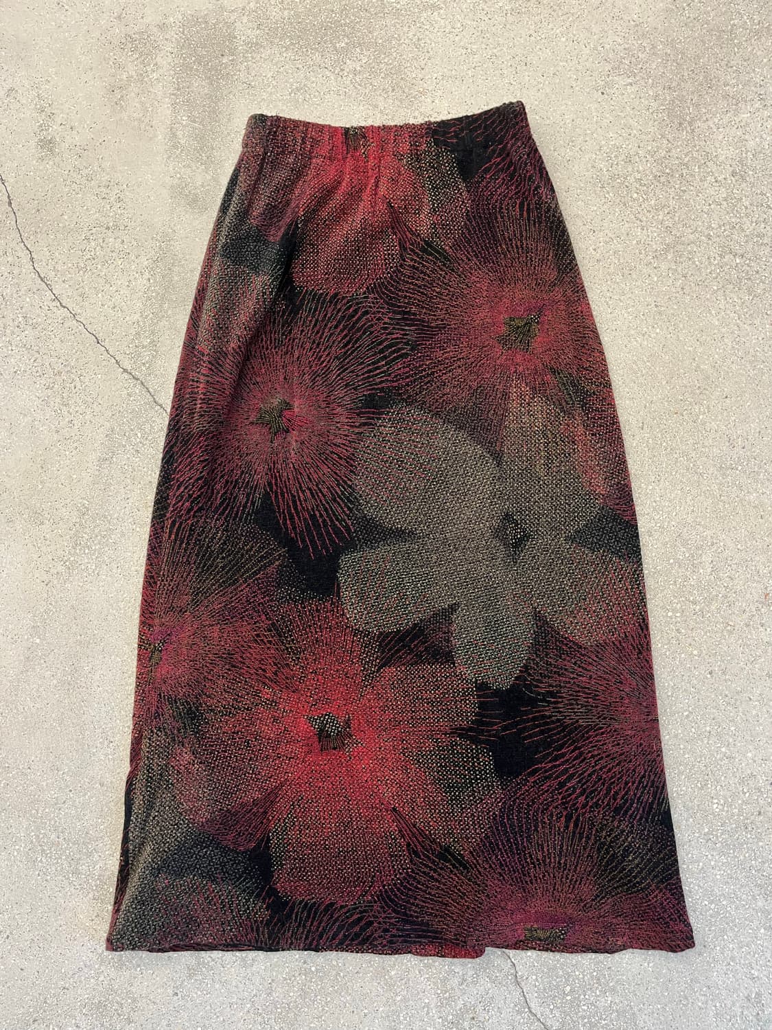 플라워 니트 롱 스커트 상품이미지1