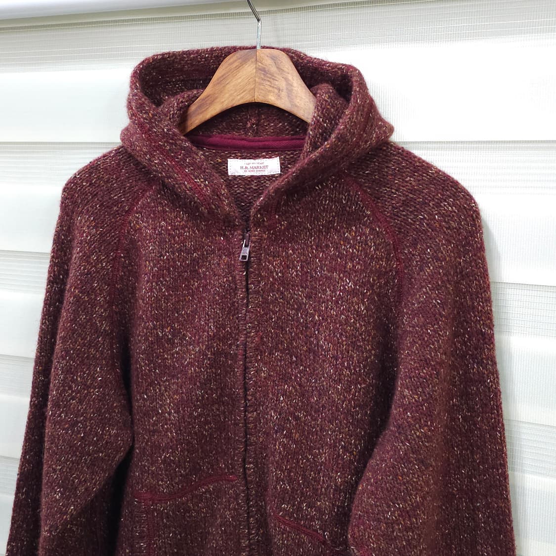 H.R.MARKET 할리우드랜치마켓 니트 후드집업- 우먼2 상품이미지2