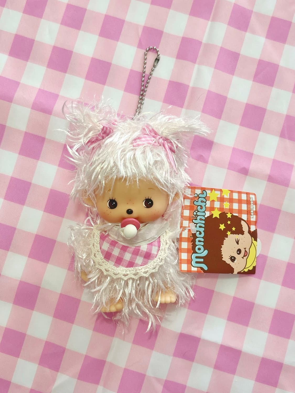 모코모코 웻헤어 핑크 베비치치 키링 /몬치치 인형 상품이미지2